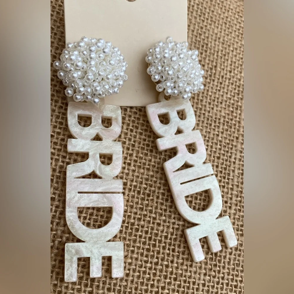 New ladies Bride Earrings (beads) - Picture 4 of 4